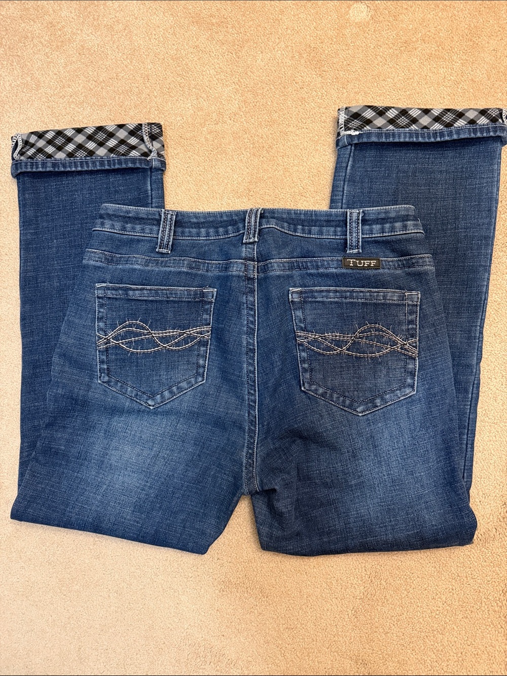 Cowgirl Tuff Women’s Flannel Lined Boot Cut Jeans